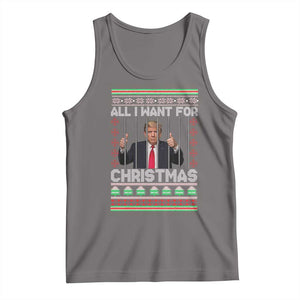 Funny Christmas Trump Prison Tank Top All I Want For Xmas Is Subtle FDT TS10 Deep Heather Print Your Wear