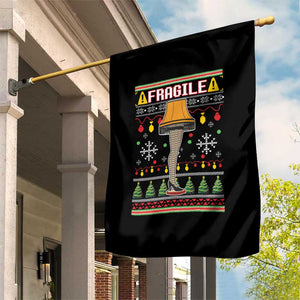 Leg Lamp Ugly Christmas Garden Flag Funny Xmas Movie Fragile TS10 Print Your Wear