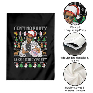 Funny Christmas Diddy Garden Flag Aint No Party Like A Diddy Party Baby Oil Ugly Xmas TS10 Print Your Wear