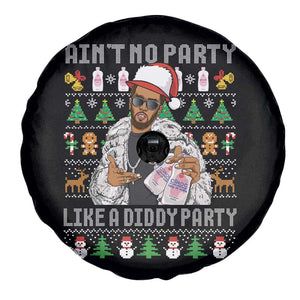 Funny Christmas Diddy Spare Tire Cover Aint No Party Like A Diddy Party Baby Oil Ugly Xmas TS10 Print Your Wear