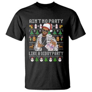 Funny Christmas Diddy T Shirt Aint No Party Like A Diddy Party Baby Oil Ugly Xmas TS10 Black Print Your Wear