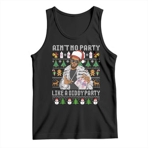 Funny Christmas Diddy Tank Top Aint No Party Like A Diddy Party Baby Oil Ugly Xmas TS10 Black Print Your Wear