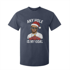 Funny Christmas Diddy T Shirt For Kid Any Hole is My Goal TS10 Navy Print Your Wear
