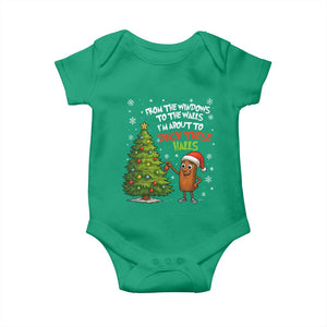 Funny Christmas Italian Brainrot Baby Onesie Funny Memes From The Windows to the Walls I'm About To TS10 Irish Green Print Your Wear