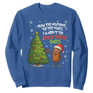 Funny Christmas Italian Brainrot Sweatshirt Funny Memes From The Windows to the Walls I'm About To TS10 Royal Blue Print Your Wear