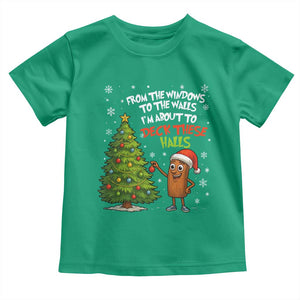 Funny Christmas Italian Brainrot Toddler T Shirt Funny Memes From The Windows to the Walls I'm About To TS10 Irish Green Print Your Wear