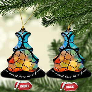 Pet Memorial Christmas Ornament Loss of Dog Cat Paw Pet Remembrance Gifts Stained Glass TS10 Christmas Tree Stained Glass Print Your Wear