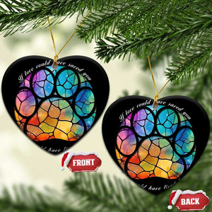 Pet Memorial Christmas Ornament Loss of Dog Cat Paw Pet Remembrance Gifts Stained Glass TS10 Heart Stained Glass Print Your Wear