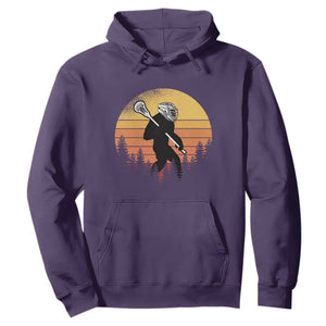 Funny Lax Bigfoot Hoodie Retro Vintage Sasquatch Lacrosse TS10 Purple Print Your Wear