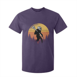 Funny Lax Bigfoot T Shirt For Kid Retro Vintage Sasquatch Lacrosse TS10 Purple Print Your Wear