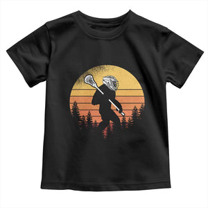 Funny Lax Bigfoot Toddler T Shirt Retro Vintage Sasquatch Lacrosse TS10 Black Print Your Wear