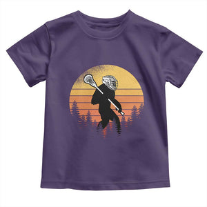 Funny Lax Bigfoot Toddler T Shirt Retro Vintage Sasquatch Lacrosse TS10 Purple Print Your Wear
