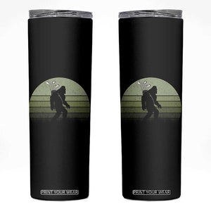 Bigfoot Golfer Skinny Tumbler Funny Sasquatch Golfing Golf Balls TS10 Black Print Your Wear