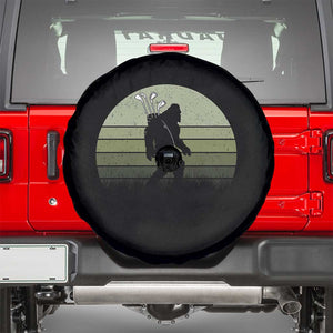Bigfoot Golfer Spare Tire Cover Funny Sasquatch Golfing Golf Balls TS10 Black Print Your Wear