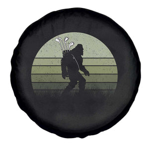 Bigfoot Golfer Spare Tire Cover Funny Sasquatch Golfing Golf Balls TS10 Print Your Wear