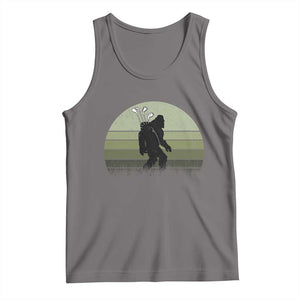 Bigfoot Golfer Tank Top Funny Sasquatch Golfing Golf Balls - Print Your Wear