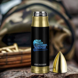 Eat Sleep Lacrosse Repeat Bullet Tumbler Funny Lax Lover Player TS10 Print Your Wear