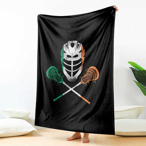 Ireland Lacrosse Throw Blanket Irish Flag Ireland TS10 Print Your Wear