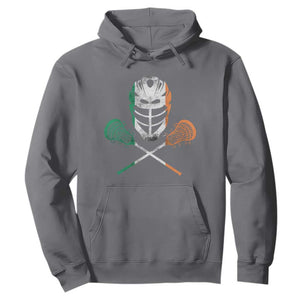Ireland Lacrosse Hoodie Irish Flag Ireland TS10 Charcoal Print Your Wear