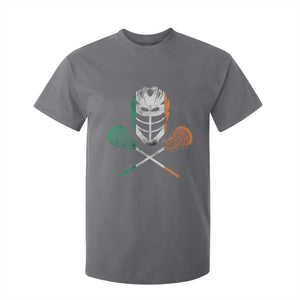 Ireland Lacrosse T Shirt For Kid Irish Flag Ireland TS10 Charcoal Print Your Wear