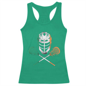 Ireland Lacrosse Racerback Tank Top Irish Flag Ireland TS10 Irish Green Print Your Wear