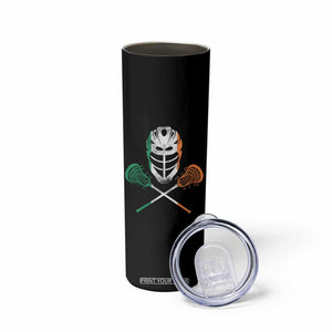 Ireland Lacrosse Skinny Tumbler Irish Flag Ireland TS10 Print Your Wear