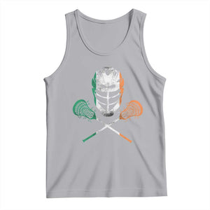 Ireland Lacrosse Tank Top Irish Flag Ireland TS10 Athletic Heather Print Your Wear