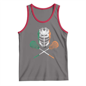 Ireland Lacrosse Tank Top Irish Flag Ireland TS10 Deep Heather Red Print Your Wear