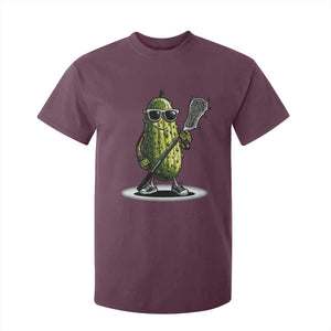Funny Lacrosse T Shirt For Kid Pickle Playing Lax Lover Player TS10 Maroon Print Your Wear