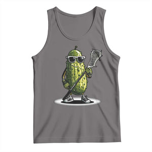 Funny Lacrosse Tank Top Pickle Playing Lax Lover Player TS10 Deep Heather Print Your Wear