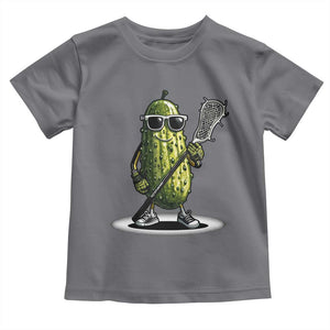 Funny Lacrosse Toddler T Shirt Pickle Playing Lax Lover Player TS10 Charcoal Print Your Wear