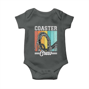 Vintage Rollercoaster Crew Baby Onesie Family Roller Coaster Amusement Park