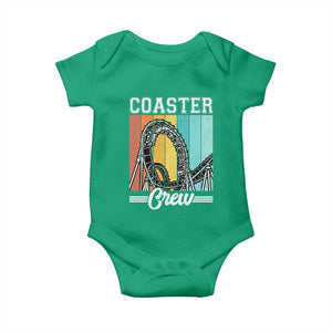 Vintage Rollercoaster Crew Baby Onesie Family Roller Coaster Amusement Park