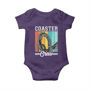 Vintage Rollercoaster Crew Baby Onesie Family Roller Coaster Amusement Park