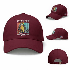 Vintage Rollercoaster Crew Baseball Cap Family Roller Coaster Amusement Park