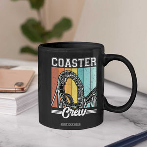 Vintage Rollercoaster Crew Coffee Mug Family Roller Coaster Amusement Park