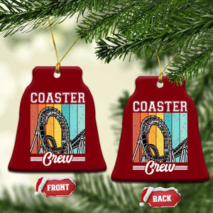 Vintage Rollercoaster Crew Ceramic Ornament Family Roller Coaster Amusement Park