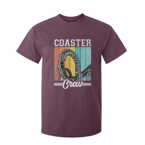 Vintage Rollercoaster Crew T Shirt For Kid Family Roller Coaster Amusement Park