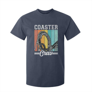 Vintage Rollercoaster Crew T Shirt For Kid Family Roller Coaster Amusement Park