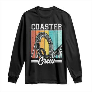 Vintage Rollercoaster Crew Long Sleeve Shirt Family Roller Coaster Amusement Park