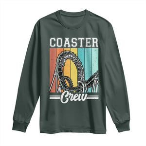Vintage Rollercoaster Crew Long Sleeve Shirt Family Roller Coaster Amusement Park