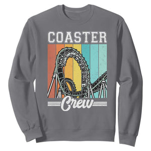 Vintage Rollercoaster Crew Sweatshirt Family Roller Coaster Amusement Park