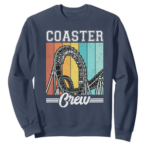 Vintage Rollercoaster Crew Sweatshirt Family Roller Coaster Amusement Park