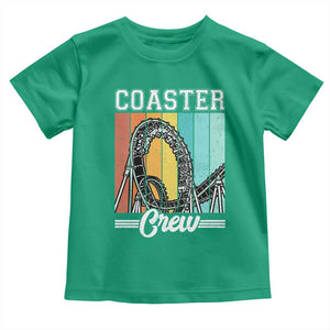 Vintage Rollercoaster Crew Toddler T Shirt Family Roller Coaster Amusement Park