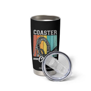 Vintage Rollercoaster Crew Tumbler Cup Family Roller Coaster Amusement Park