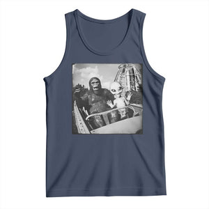 Funny Bigfoot Alien Tank Top Sasquatch UFO Coaster - Print Your Wear