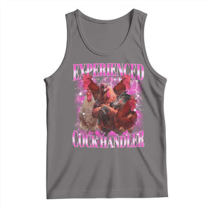 Embarrassing Adult Humor Experienced Cock Handler Inappropriate Tank Top TS10 Deep Heather Print Your Wear