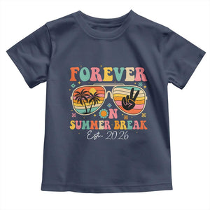 Retired Teacher Gift Toddler T Shirt Forever On Summer Break Retirement 2026 TS10 Navy Print Your Wear