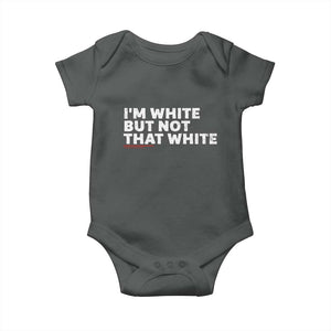 Im White But Not That White Baby Onesie Funny Sayings Meme
