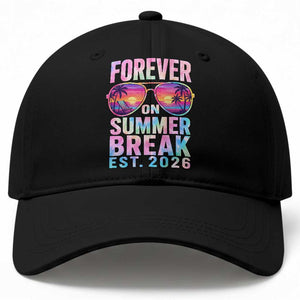 Retired Teacher Baseball Cap Forever On Summer Break Retirement 2026 TS10 Print Your Wear